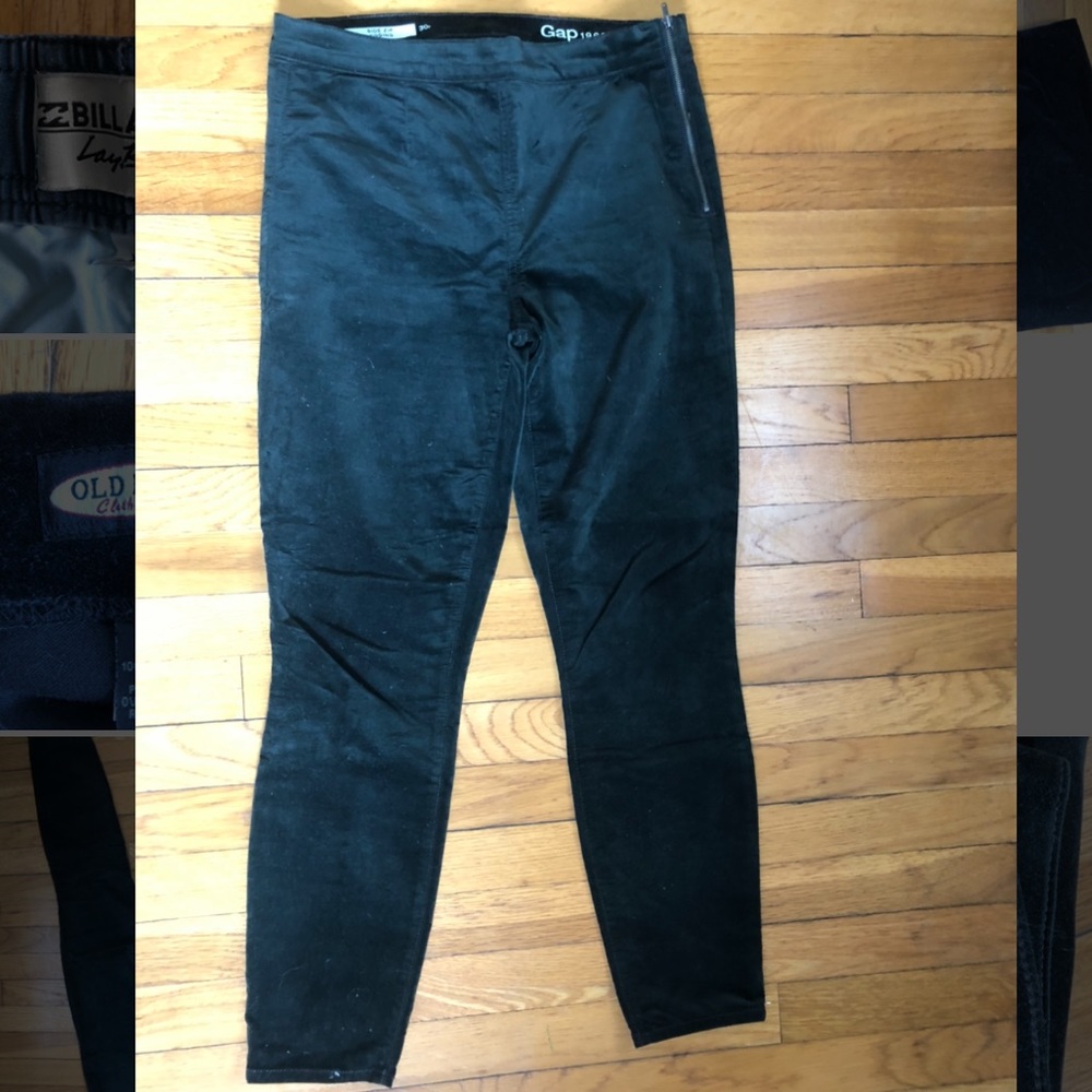 Gap Velvet Side Zip Legging
